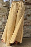 Arbi Gingham Palazzo Pant Mustard